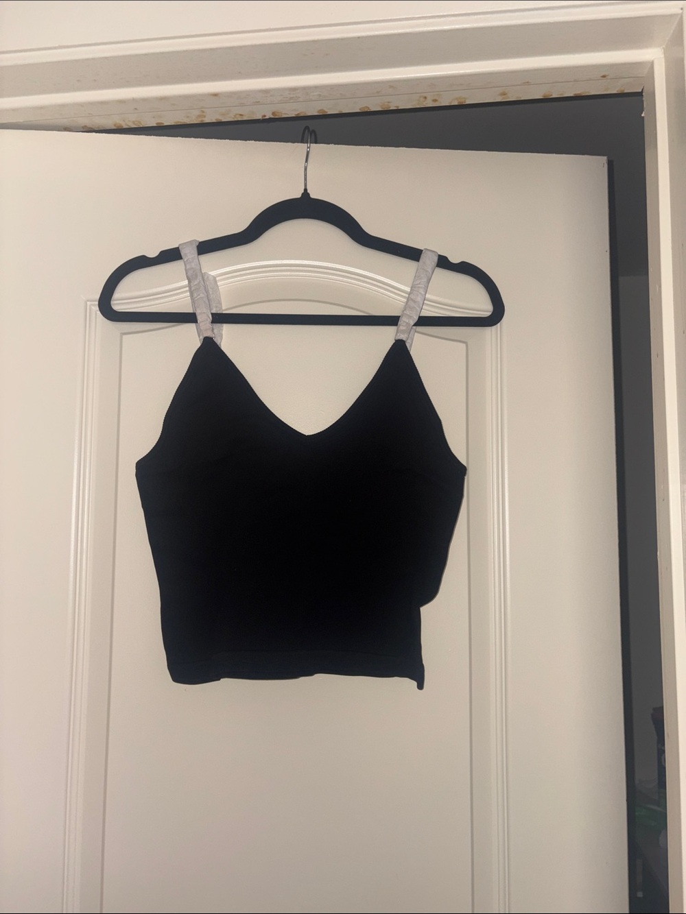 Black Camisole with Silver Accent Straps
